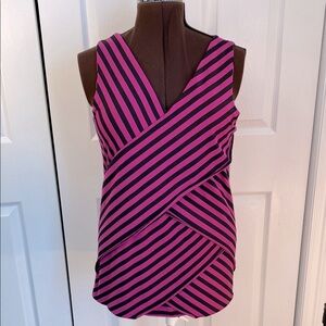 Cleo Tunic, Flutter, Layered Ruffle Sleeveless Asymmetrical Tank Top, XL